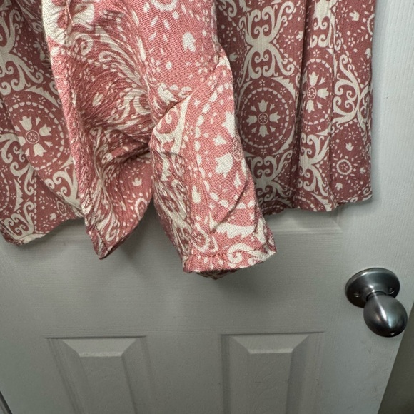 Lovestitch Red Paisley Flowy Romper Size M - Picture 6 of 9